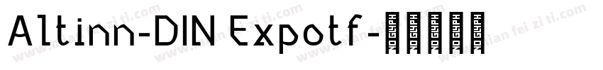 Altinn-DIN Expotf字体转换